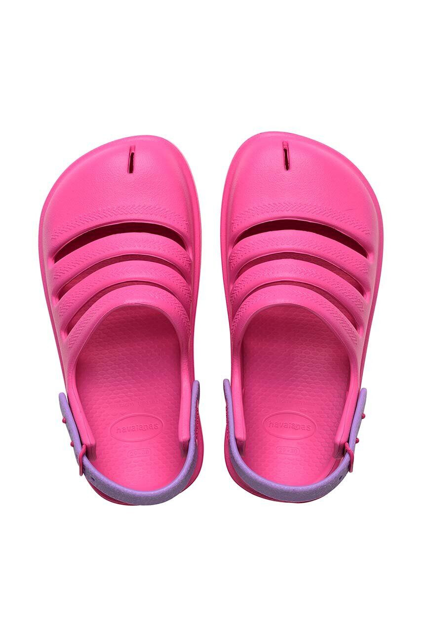 Havaianas Dětské pantofle CLOG růžová barva - Pepit.cz