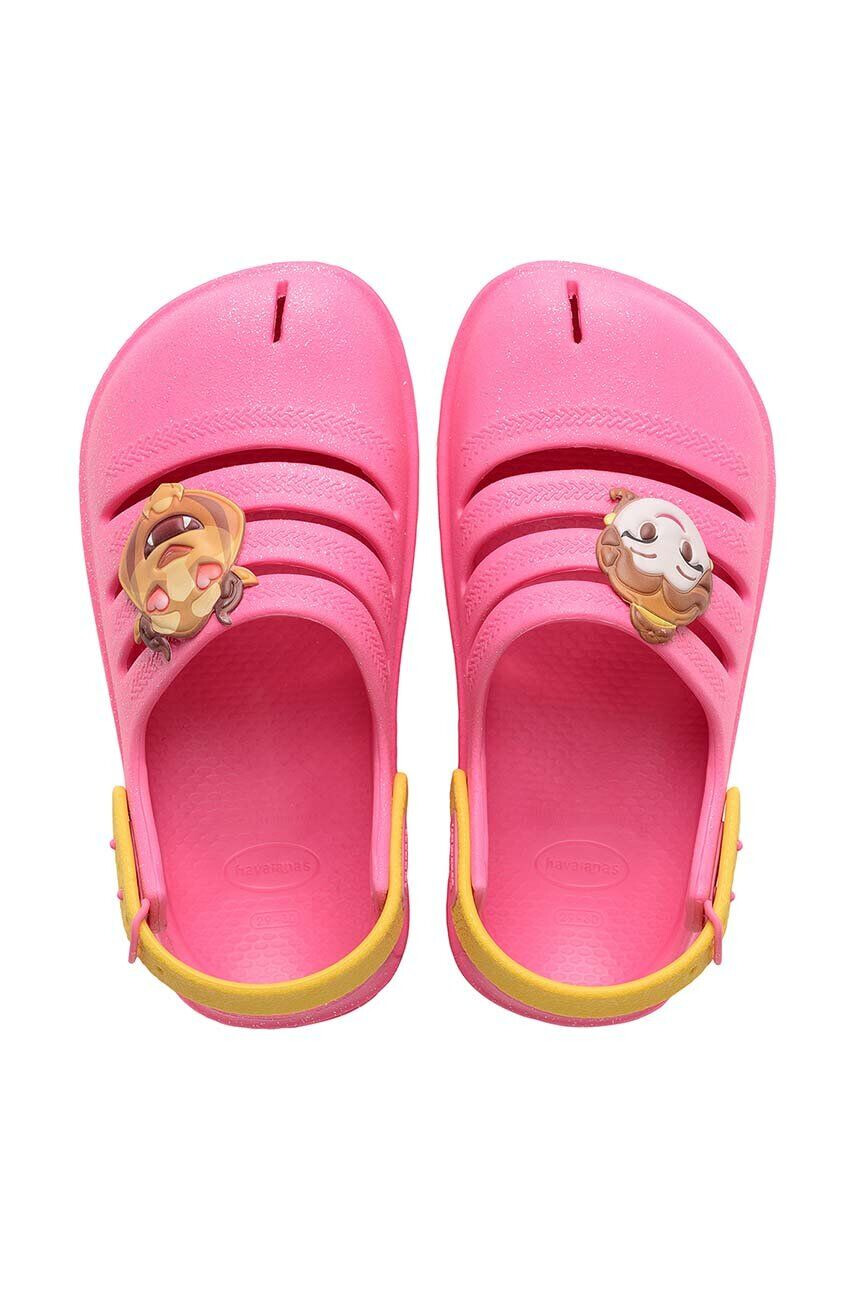 Havaianas Dětské pantofle CLOG PRINCESAS růžová barva - Pepit.cz