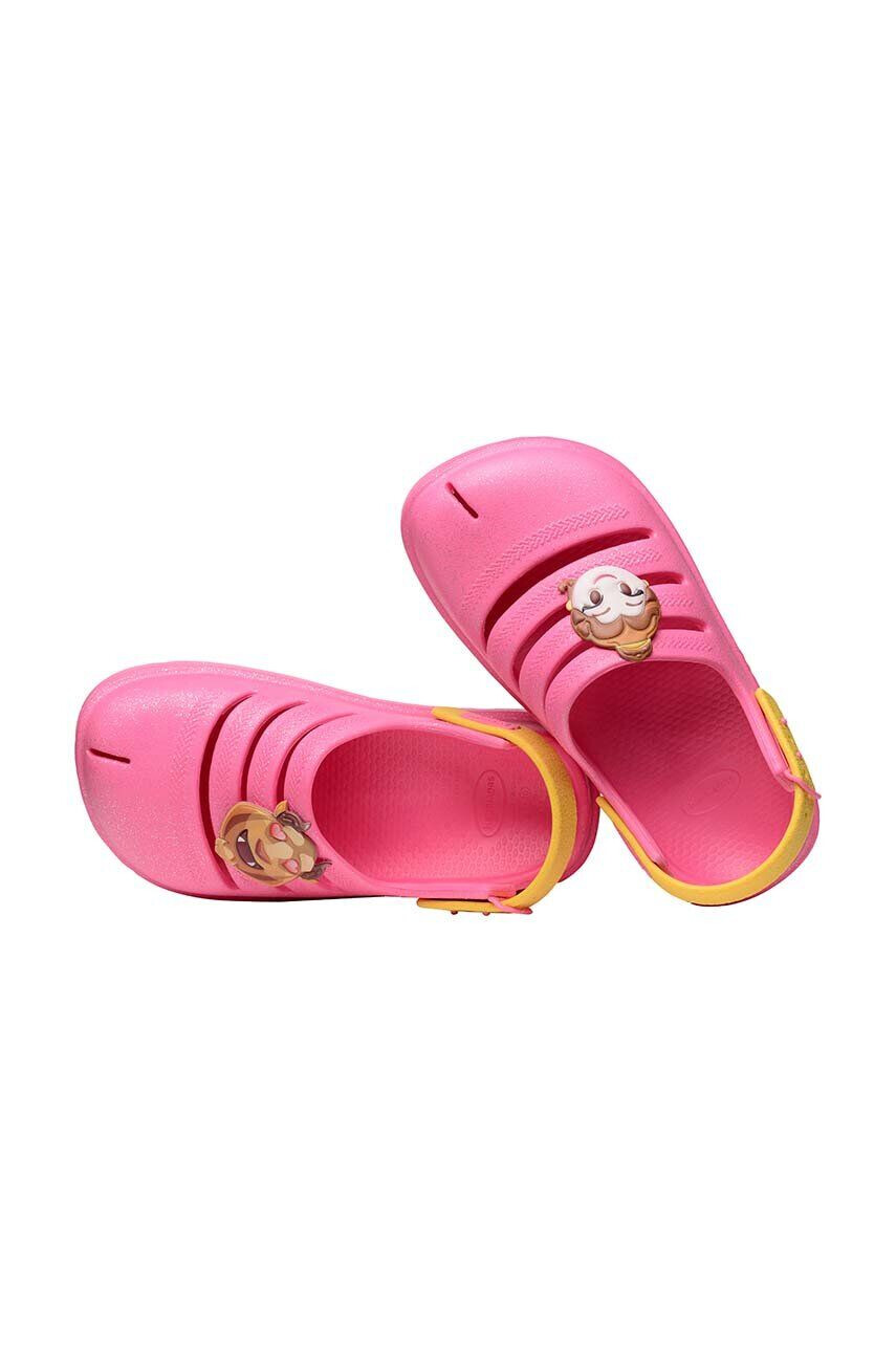 Havaianas Dětské pantofle CLOG PRINCESAS růžová barva - Pepit.cz