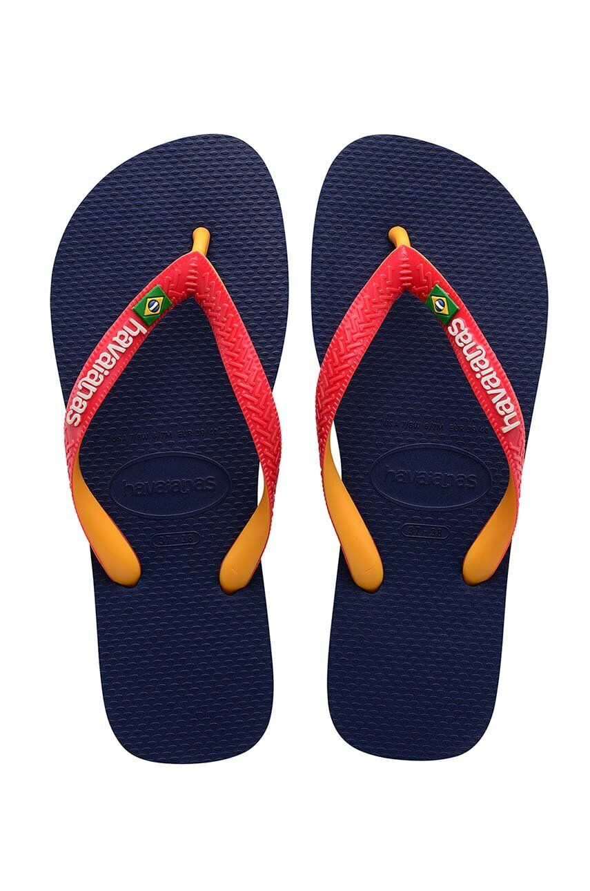 Havaianas Dětské žabky BRASIL MIX tmavomodrá barva - Pepit.cz