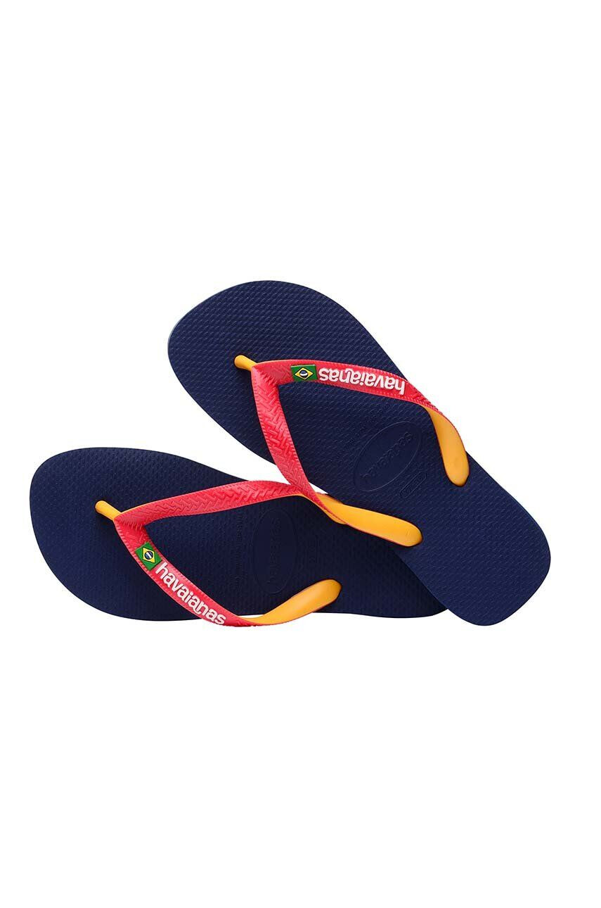 Havaianas Dětské žabky BRASIL MIX tmavomodrá barva - Pepit.cz