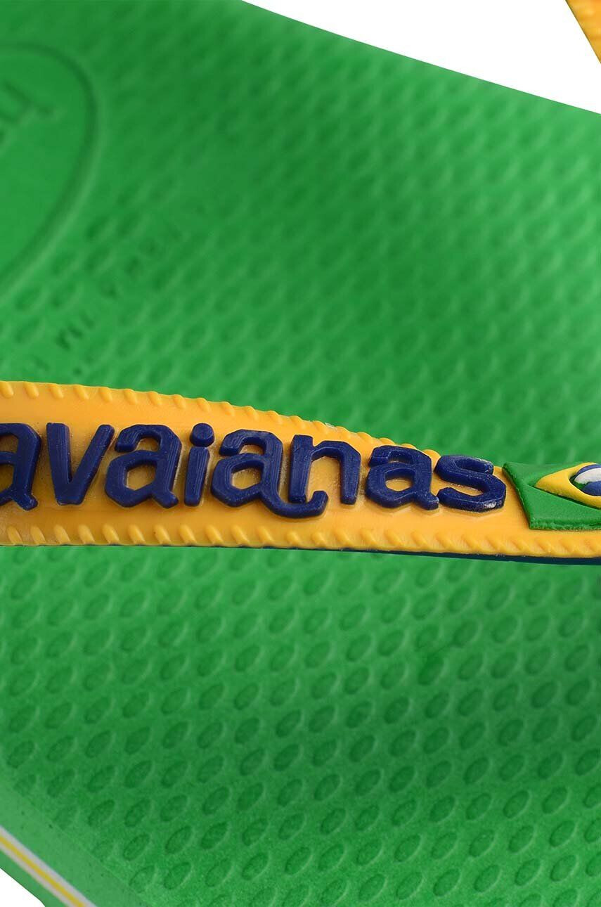 Havaianas Dětské žabky BRASIL MIX zelená barva - Pepit.cz