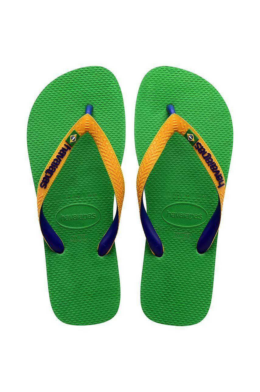 Havaianas Dětské žabky BRASIL MIX zelená barva - Pepit.cz