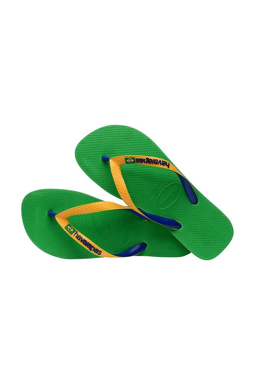 Havaianas Dětské žabky BRASIL MIX zelená barva - Pepit.cz