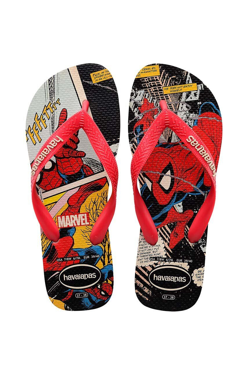 Havaianas Dětské žabky MARVEL CLASSICS červená barva - Pepit.cz