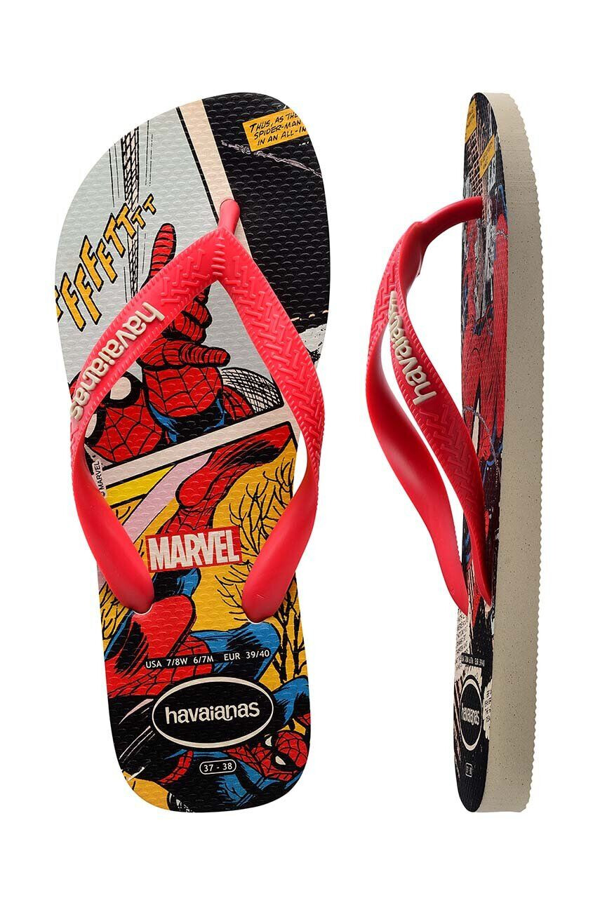 Havaianas Dětské žabky MARVEL CLASSICS červená barva - Pepit.cz