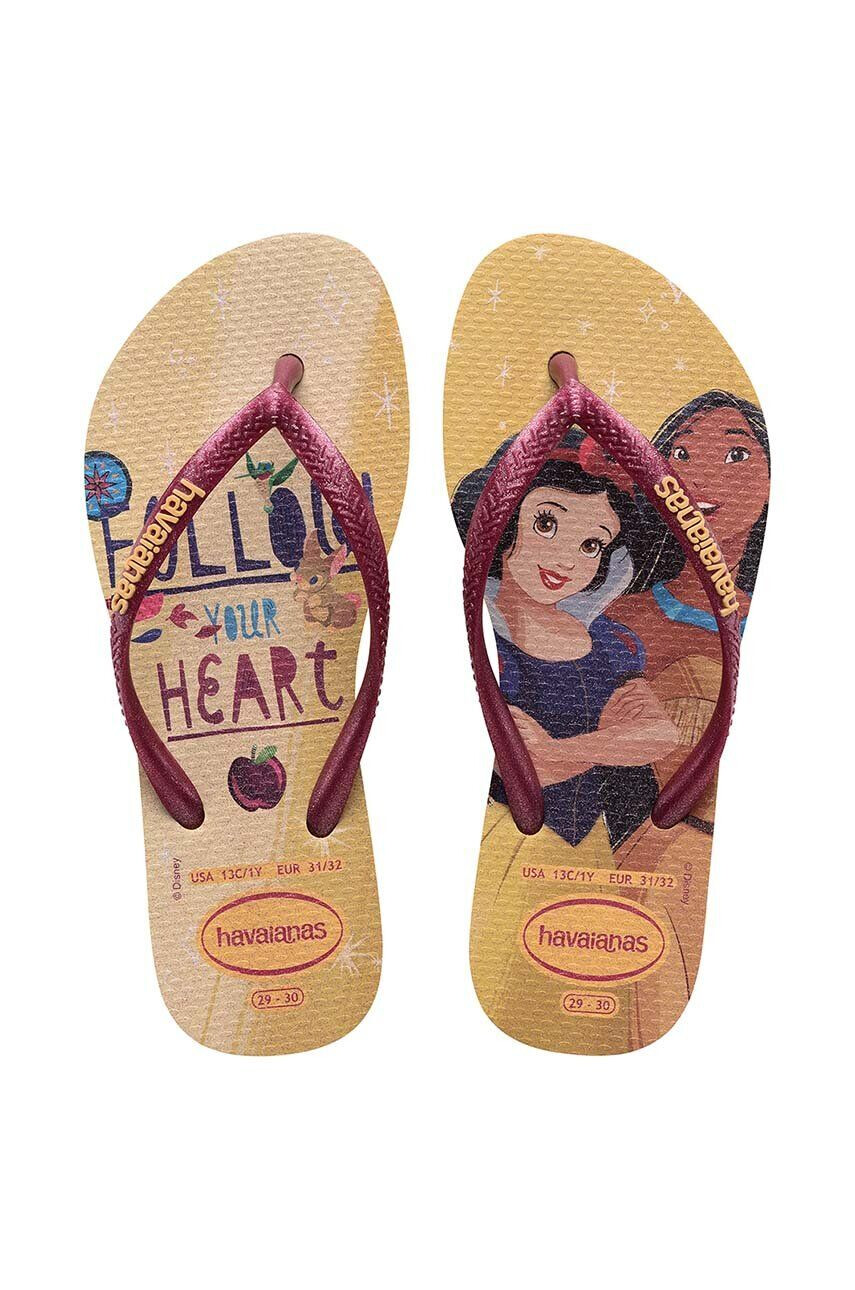 Havaianas Dětské žabky SLIM PRINCESS růžová barva - Pepit.cz