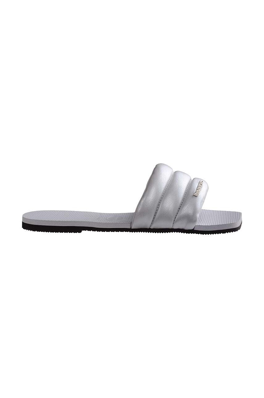 Havaianas Pantofle YOU MILAN METALLIC dámské stříbrná barva 4148336 - Pepit.cz