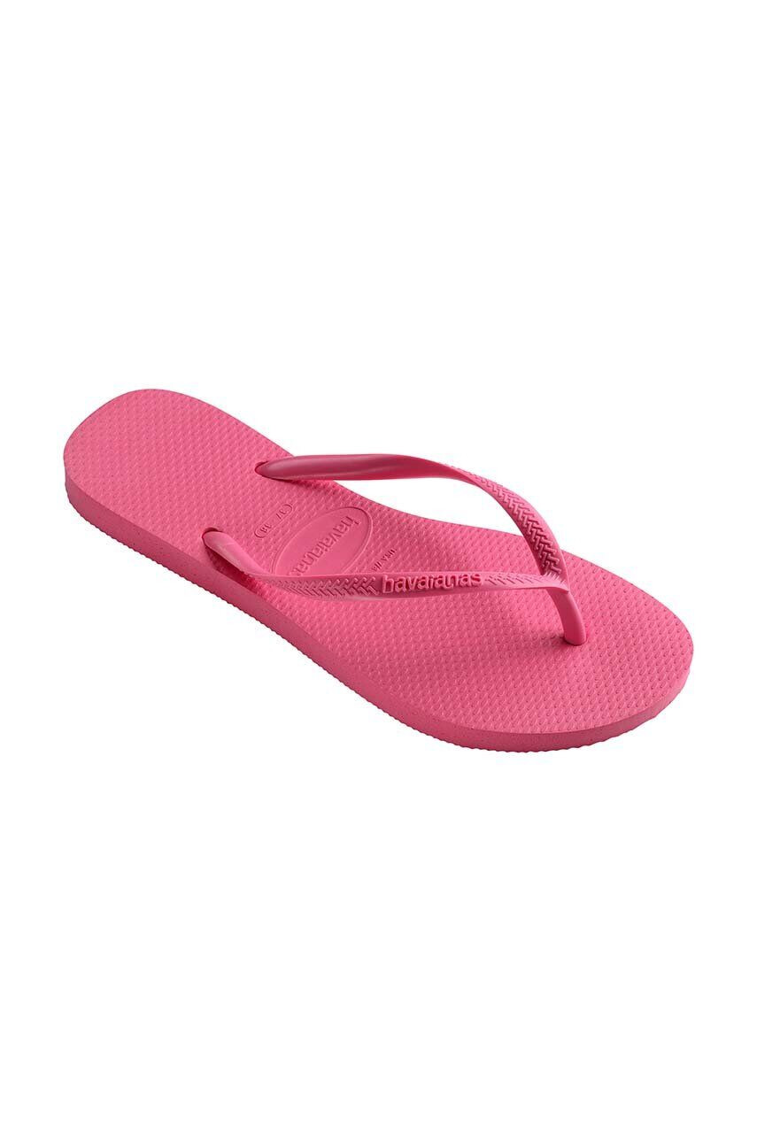 Havaianas Žabky SLIM dámské růžová barva na plochém podpatku 4000030.1766 - Pepit.cz