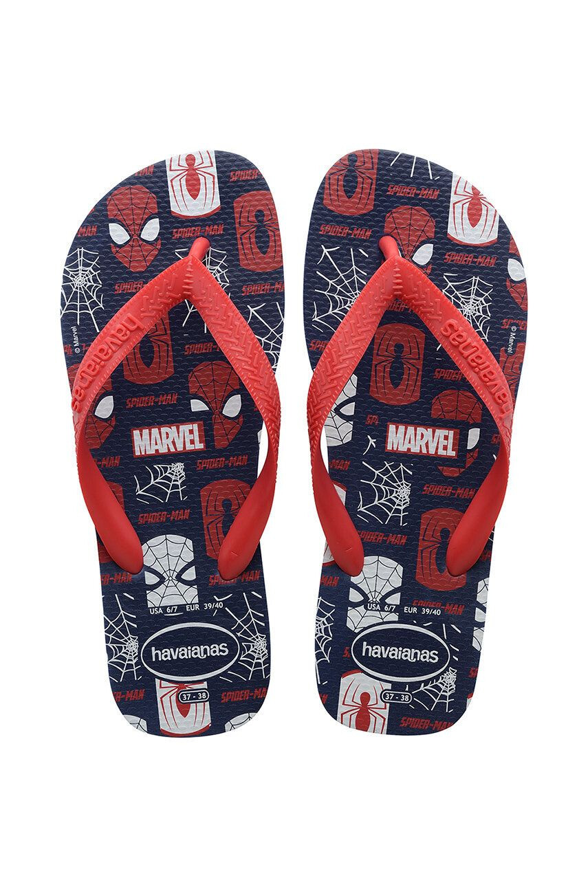 Havaianas Žabky Top Marvel Logomania červená barva - Pepit.cz