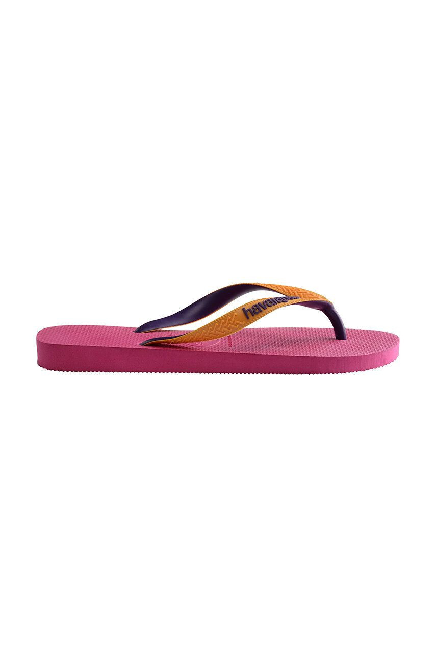 Havaianas Žabky Top Mix dámské růžová barva na plochém podpatku - Pepit.cz