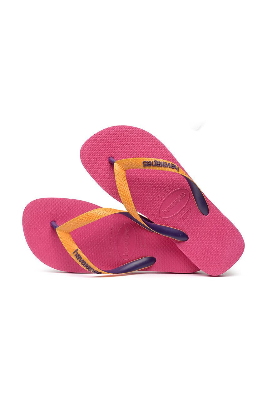 Havaianas Žabky Top Mix dámské růžová barva na plochém podpatku - Pepit.cz