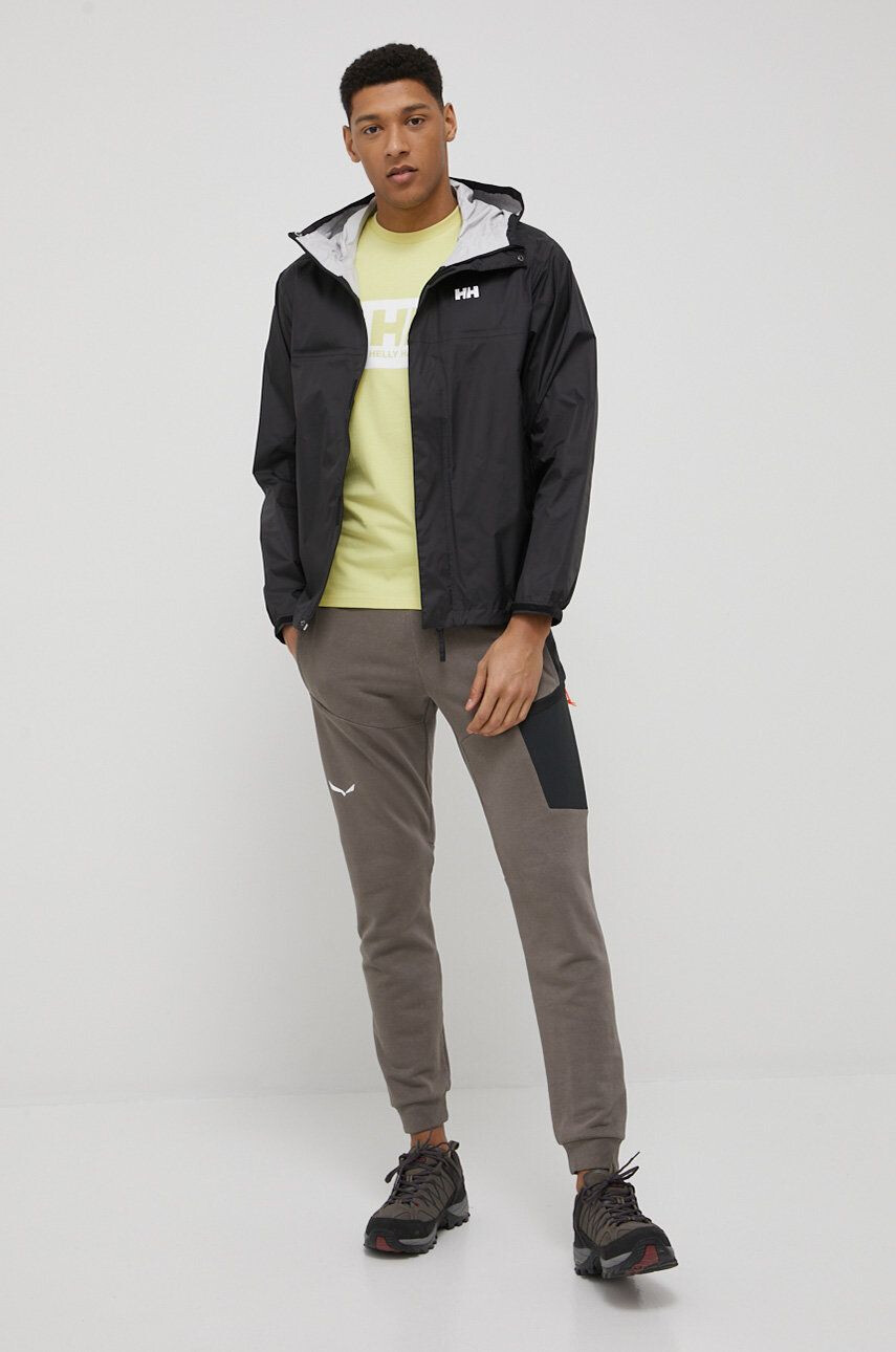 Helly Hansen Nepromokavá bunda Loke pánská černá barva 62252-402 - Pepit.cz