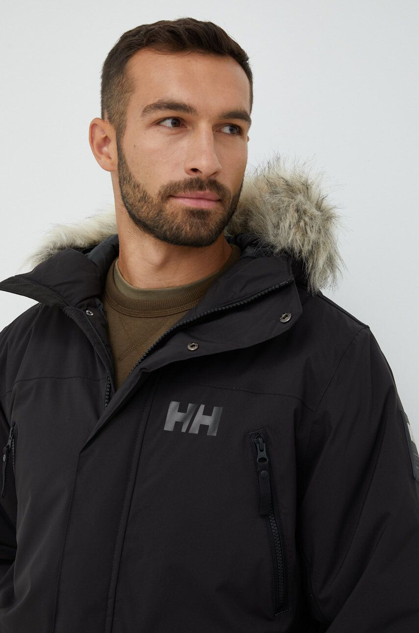 Helly Hansen Bunda REINE PARKA pánská černá barva přechodná 53630 - Pepit.cz