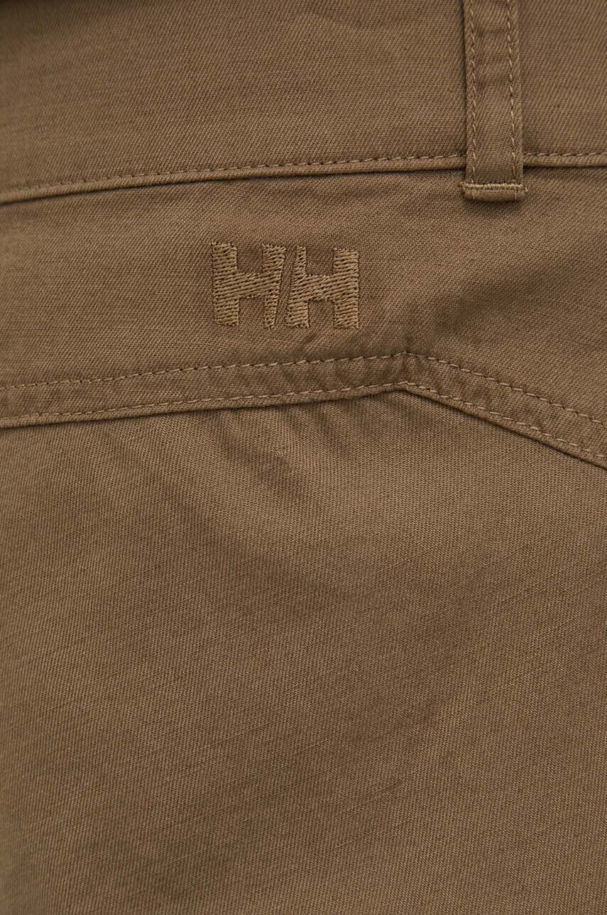 Helly Hansen Kraťasy Dock Cargo pánské zelená barva - Pepit.cz