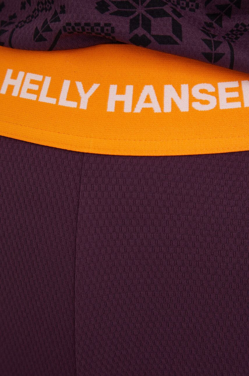 Helly Hansen Legíny dámské fialová barva hladké - Pepit.cz