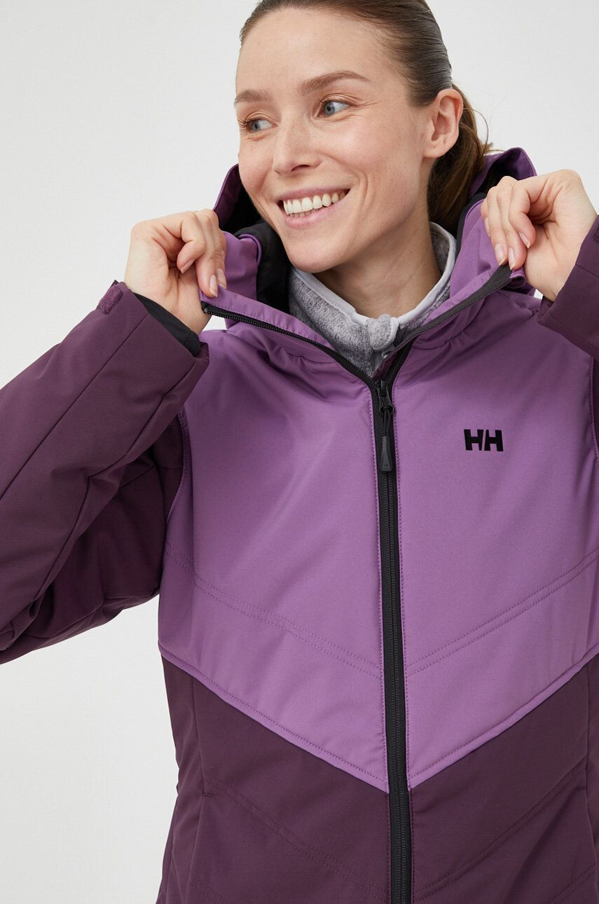 Helly Hansen Lyžařská bunda Alpine fialová barva - Pepit.cz