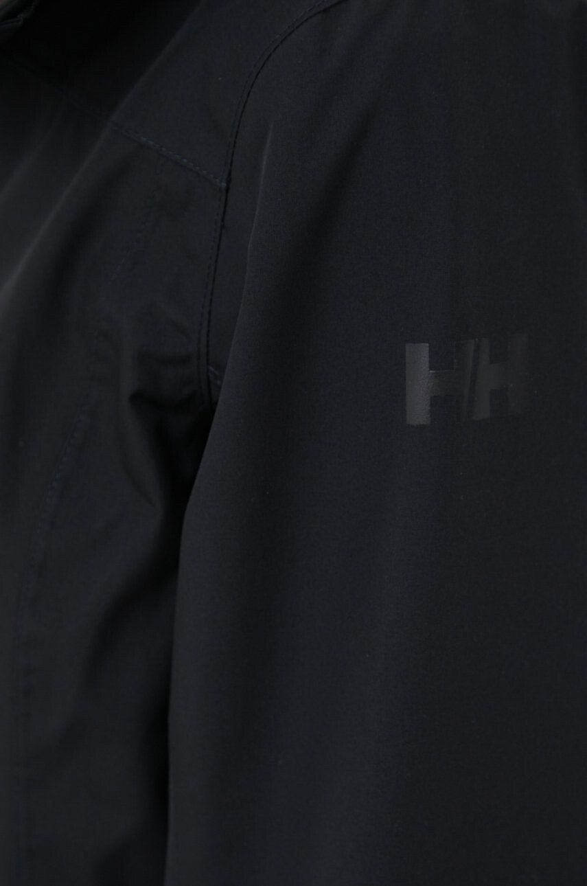 Helly Hansen Nepromokavá bunda Lisburn dámská černá barva přechodná - Pepit.cz