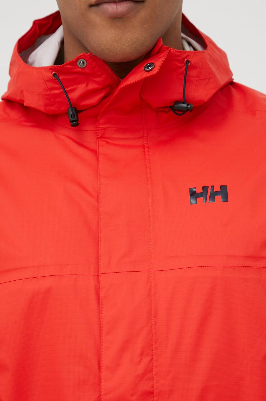 Helly Hansen Nepromokavá bunda Loke pánská červená barva 62252-402 - Pepit.cz