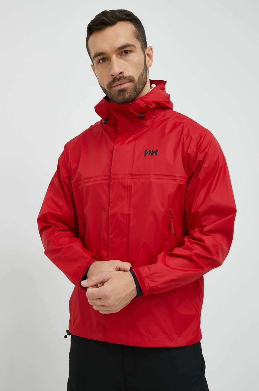 Helly Hansen Nepromokavá bunda loke pánská červená barva 62252-402 - Pepit.cz