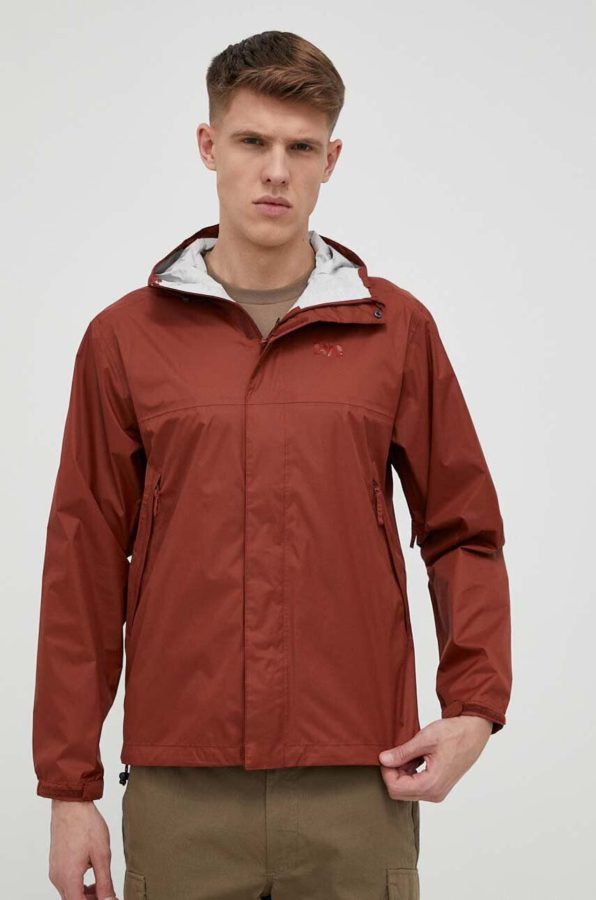 Helly Hansen Nepromokavá bunda Loke pánská hnědá barva 62252-402 - Pepit.cz