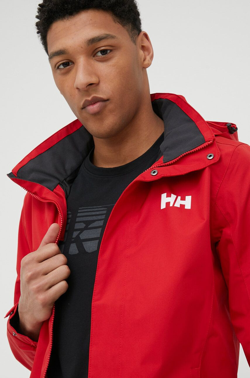 Helly Hansen Outdoorová bunda Dubliner červená barva gore-tex 62643-514 - Pepit.cz