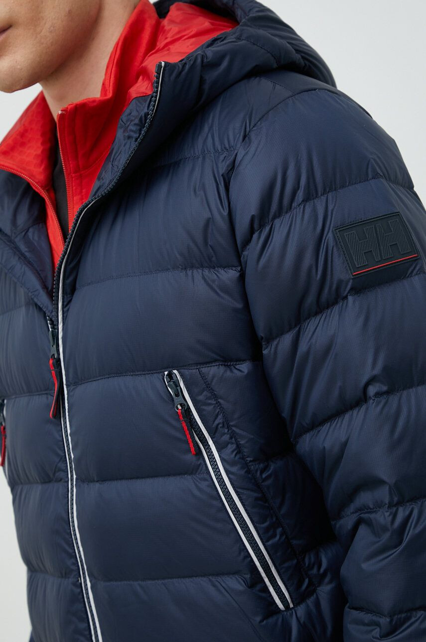 Helly Hansen Péřová bunda pánská tmavomodrá barva zimní - Pepit.cz