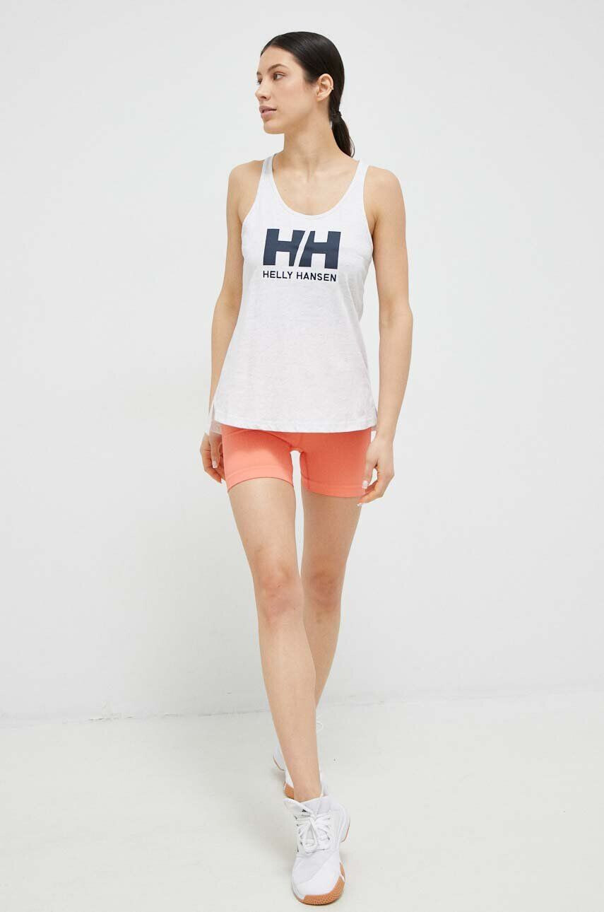 Helly Hansen Sportovní šortky Allure dámské oranžová barva hladké high waist - Pepit.cz