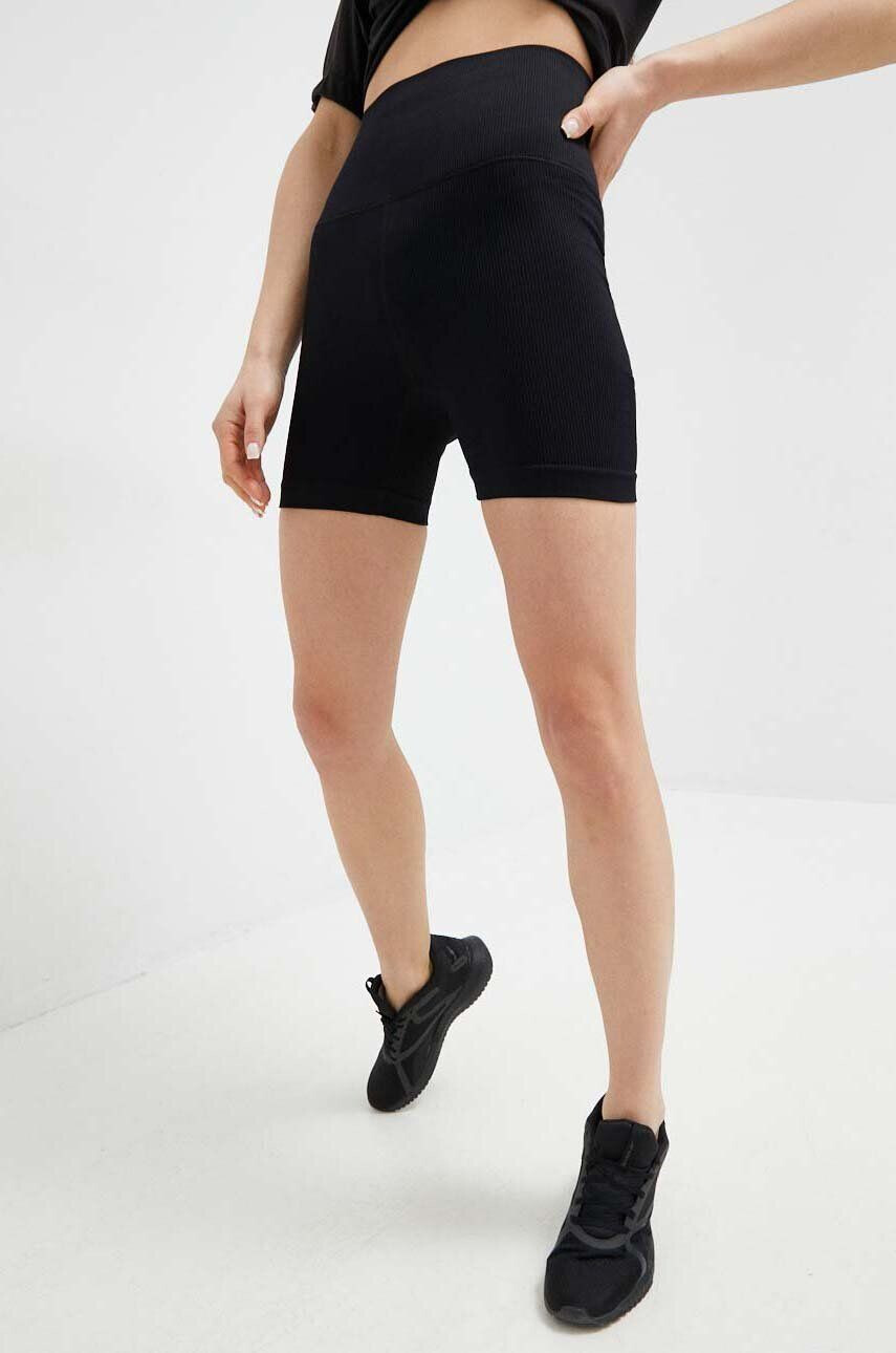 Helly Hansen Sportovní šortky Allure dámské černá barva hladké high waist - Pepit.cz