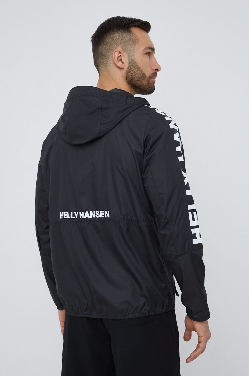 Helly Hansen Větrovka černá barva přechodná - Pepit.cz