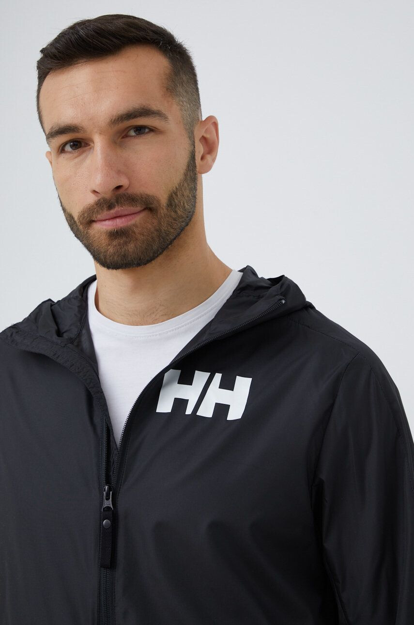 Helly Hansen Větrovka černá barva přechodná - Pepit.cz