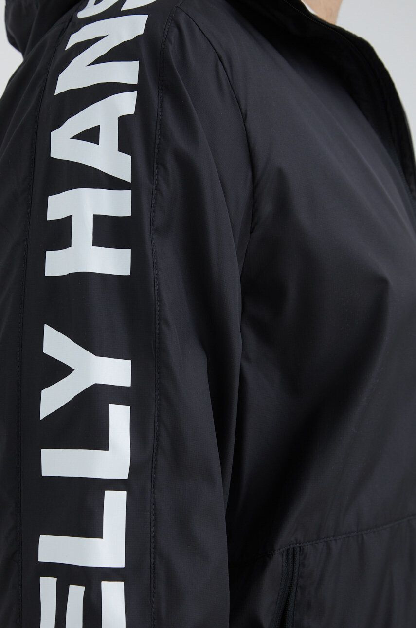 Helly Hansen Větrovka černá barva přechodná - Pepit.cz