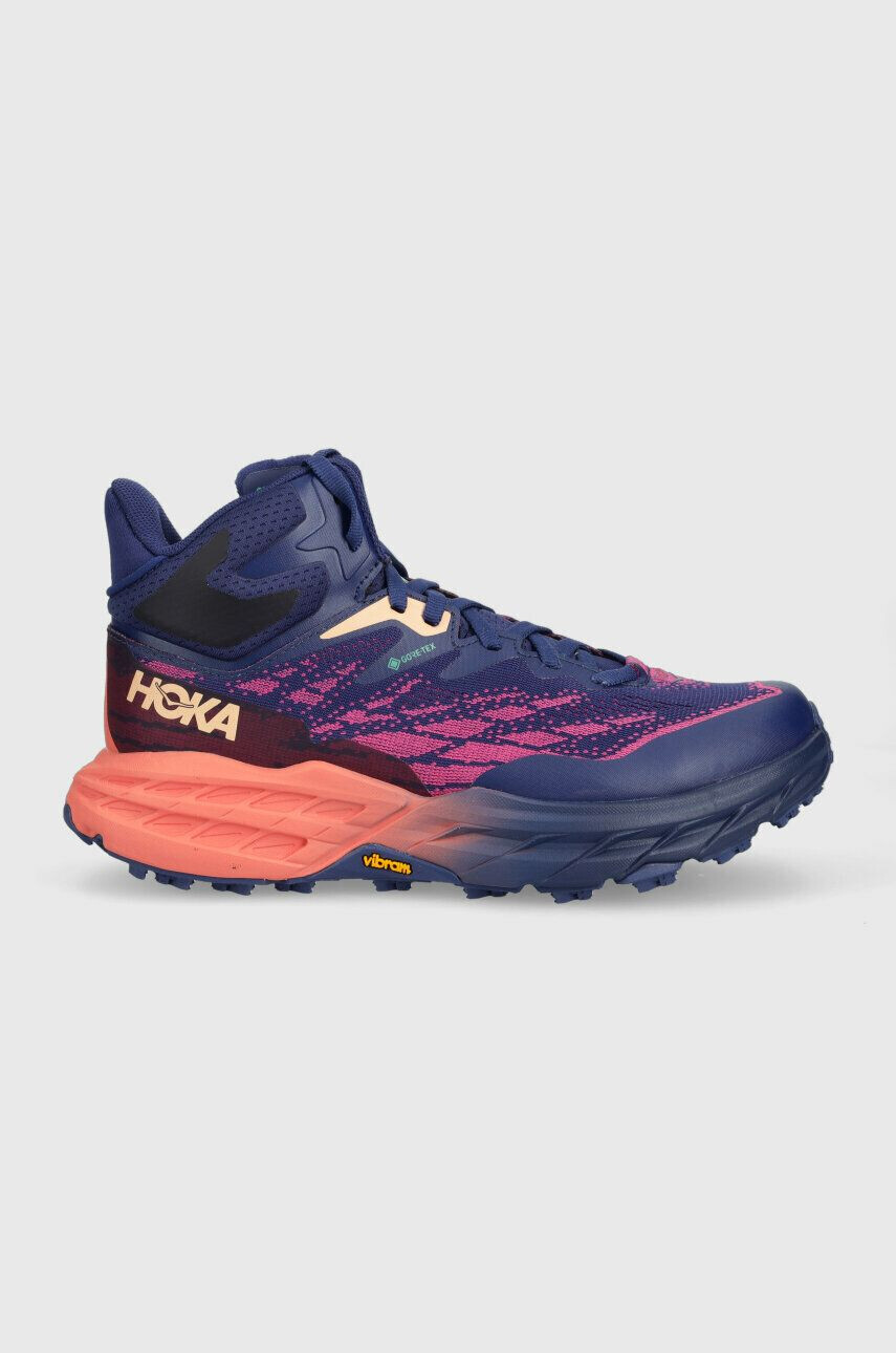 Hoka Boty Speedgoat 5 Mid GTX dámské fialová barva - Pepit.cz