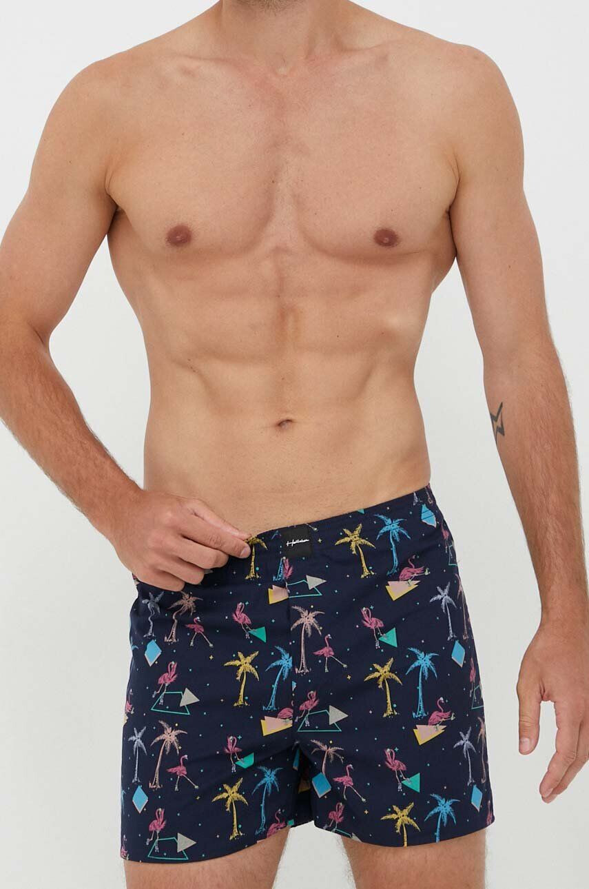 Hollister Co. Bavlněné boxerky 5-pack černá barva - Pepit.cz