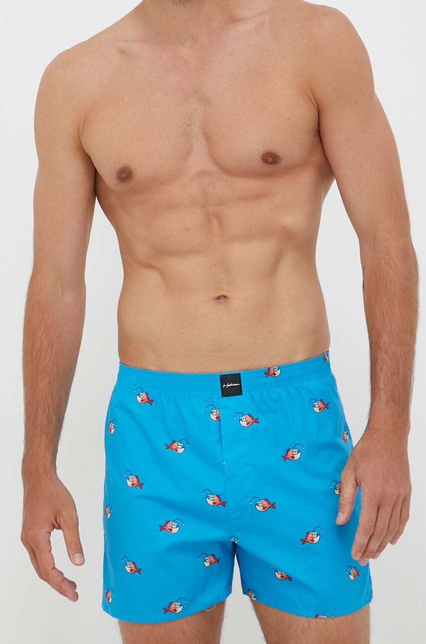 Hollister Co. Bavlněné boxerky 5-pack černá barva - Pepit.cz