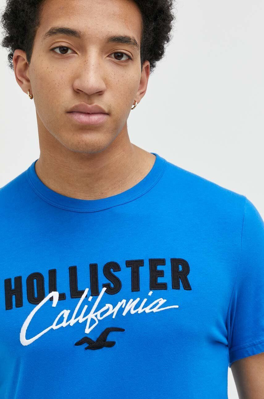 Hollister Co. Bavlněné tričko s aplikací - Pepit.cz