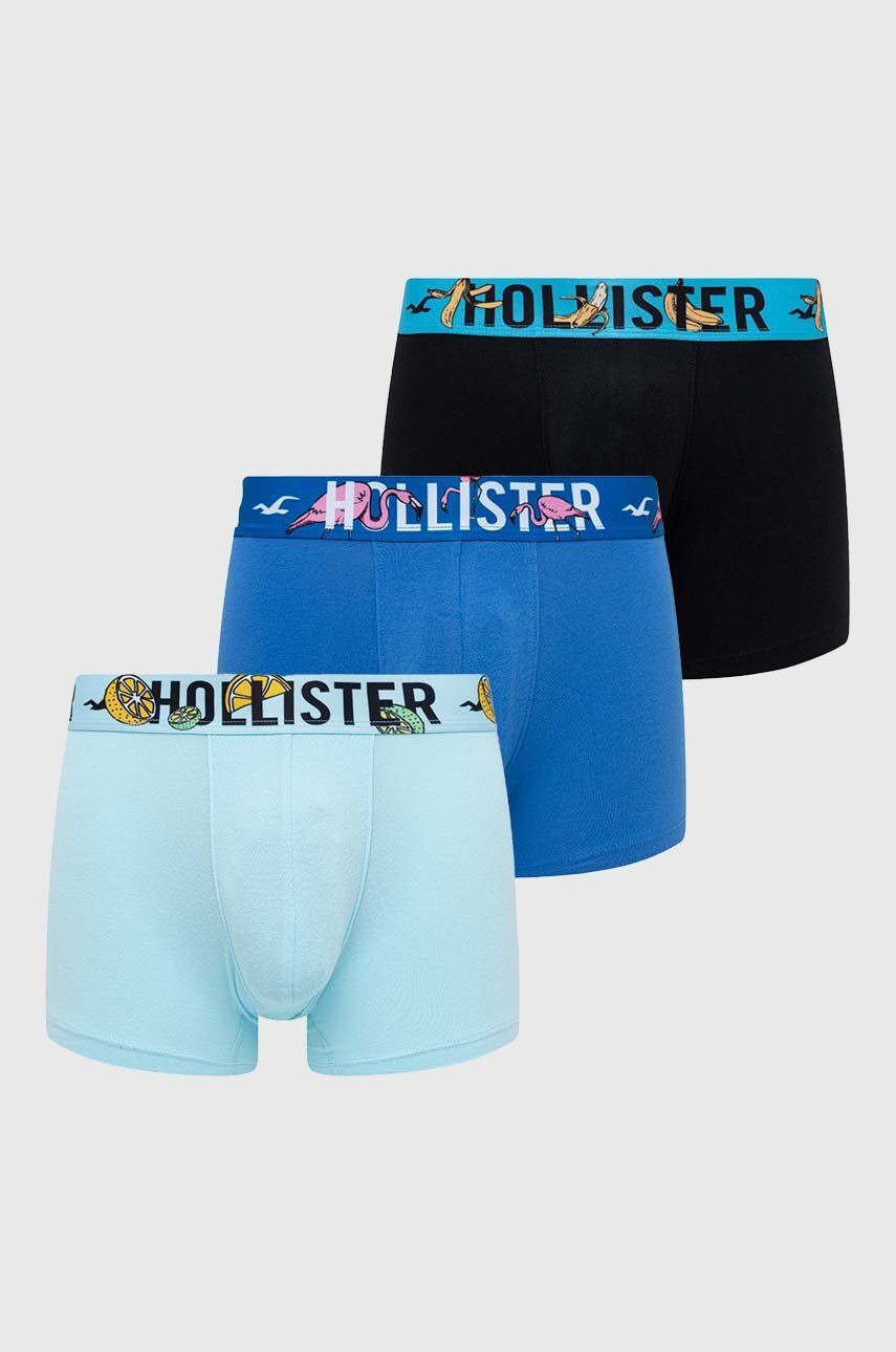 Hollister Co. Boxerky 3-pack pánské červená barva - Pepit.cz