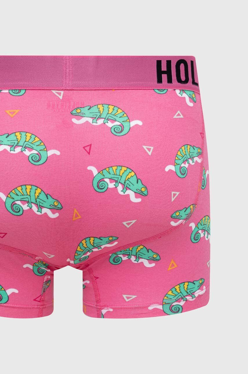 Hollister Co. Boxerky 3-pack pánské růžová barva - Pepit.cz