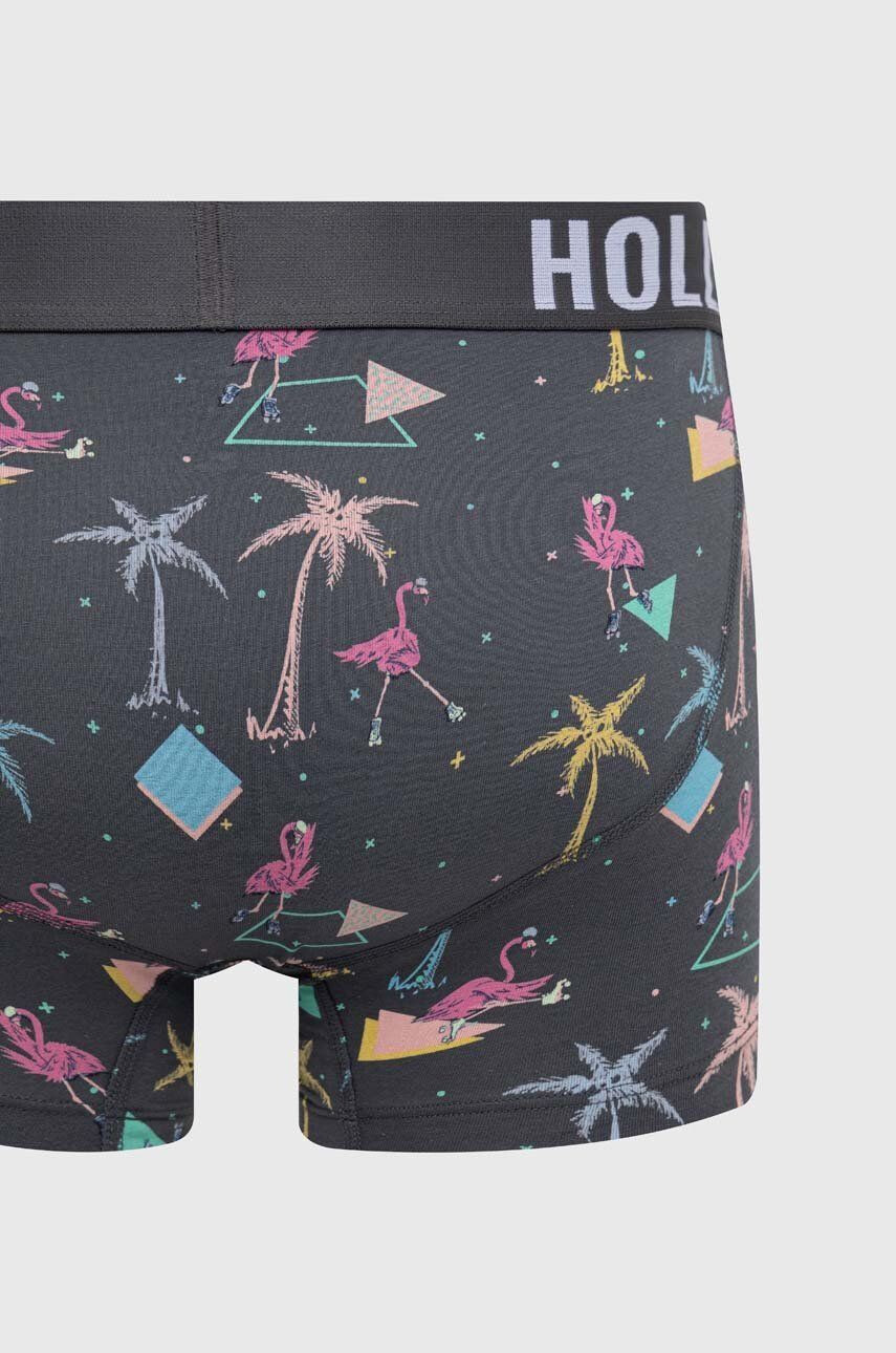 Hollister Co. Boxerky 3-pack pánské růžová barva - Pepit.cz