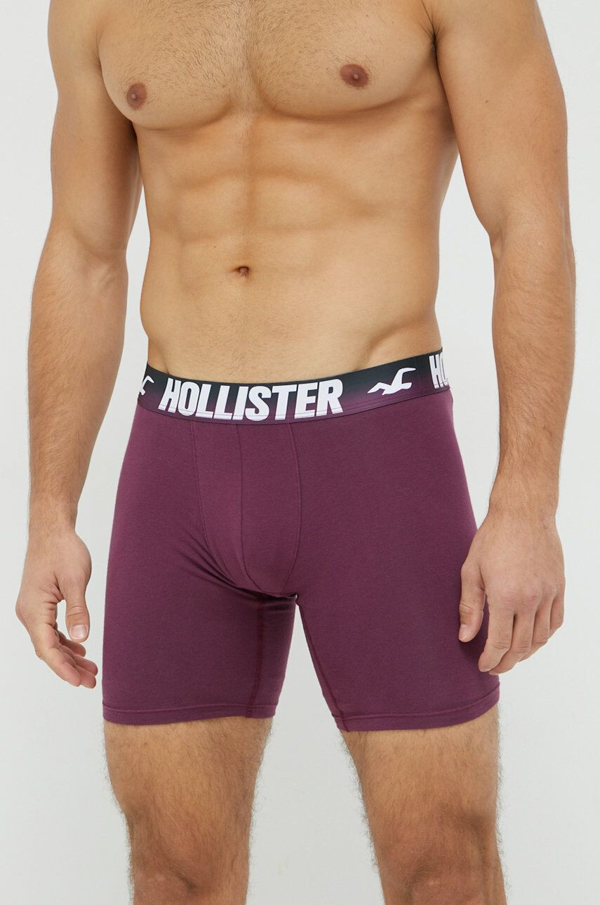 Hollister Co. Boxerky 5-pack pánské bílá barva - Pepit.cz