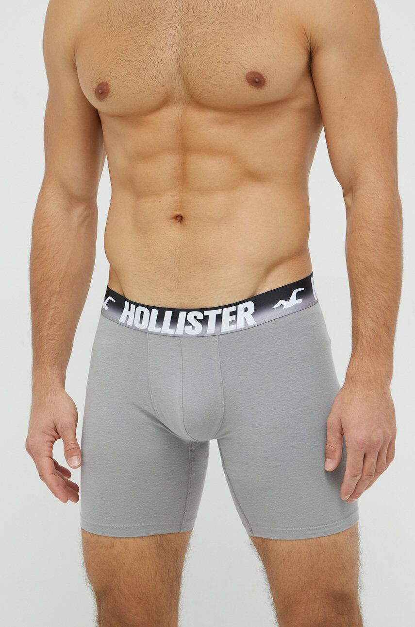 Hollister Co. Boxerky 5-pack pánské bílá barva - Pepit.cz