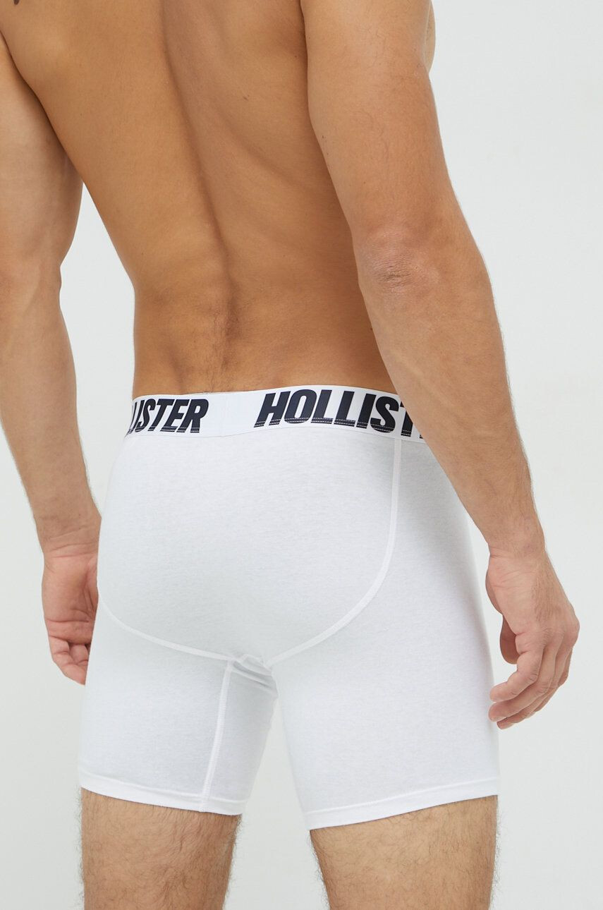 Hollister Co. Boxerky 5-pack pánské bílá barva - Pepit.cz