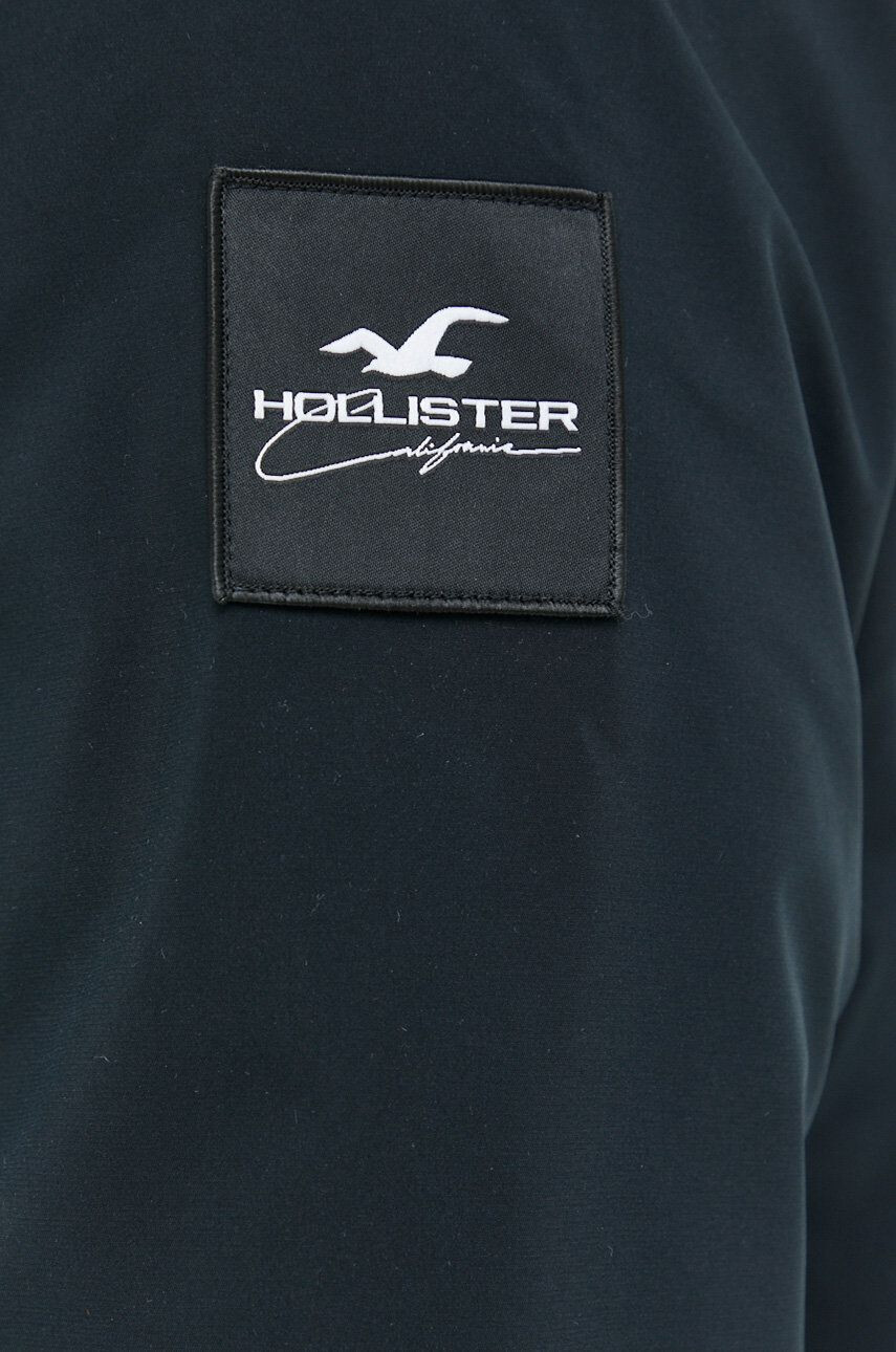 Hollister Co. Bunda pánská černá barva přechodná - Pepit.cz