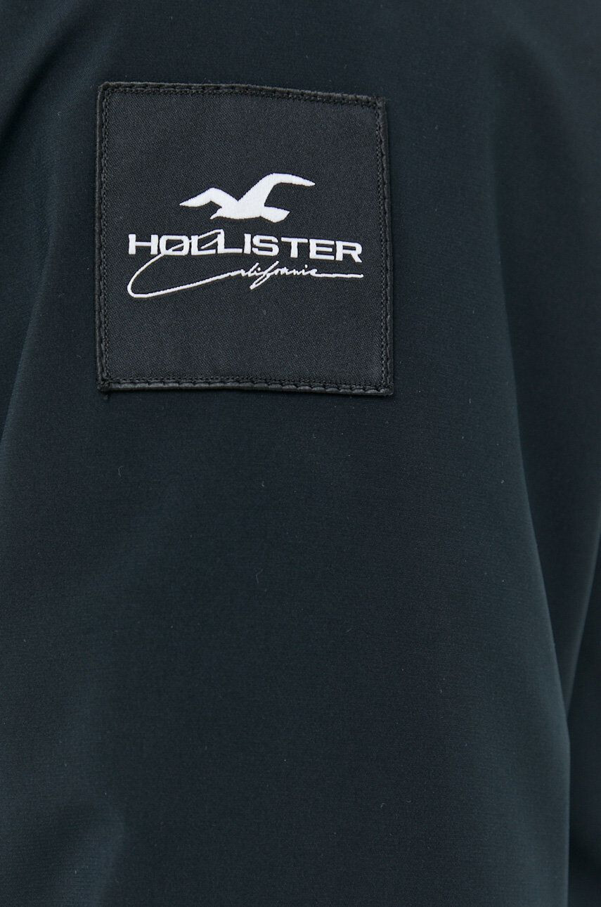 Hollister Co. Bunda pánská černá barva přechodná - Pepit.cz