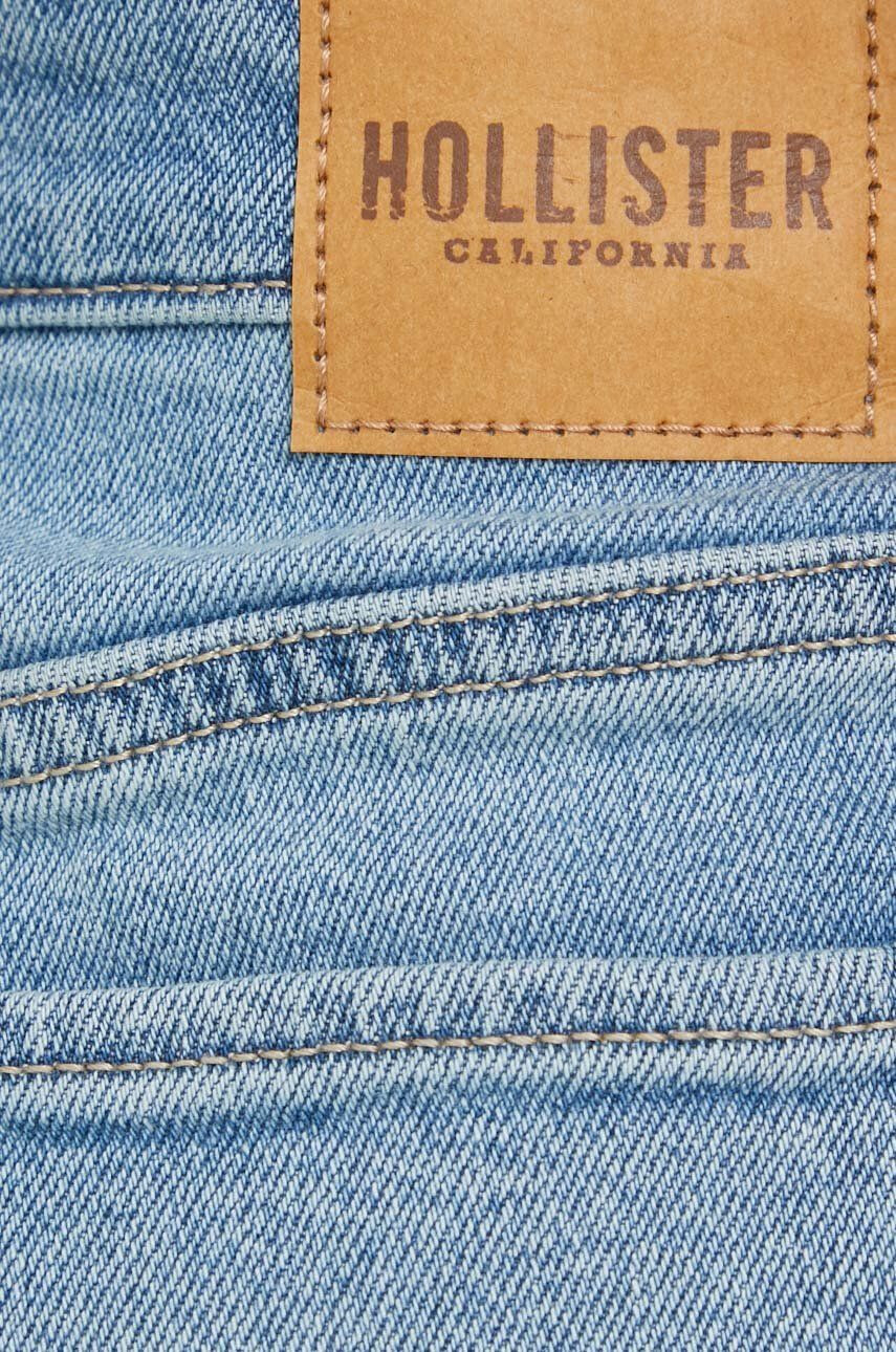 Hollister Co. Džínové šortky dámské hladké high waist - Pepit.cz