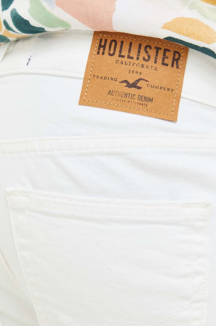 Hollister Co. Džínové šortky pánské bílá barva - Pepit.cz