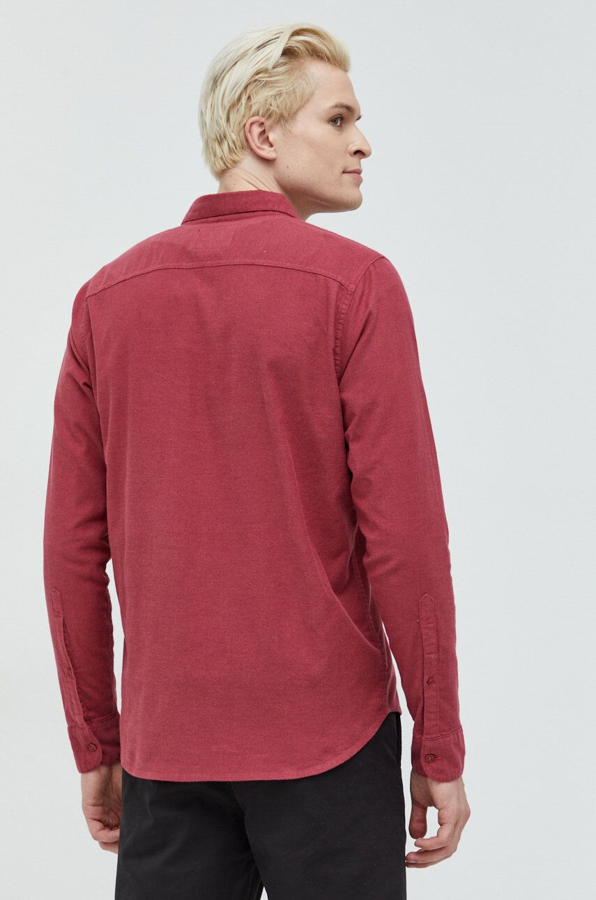 Hollister Co. Košile pánská růžová barva regular s límečkem button-down - Pepit.cz