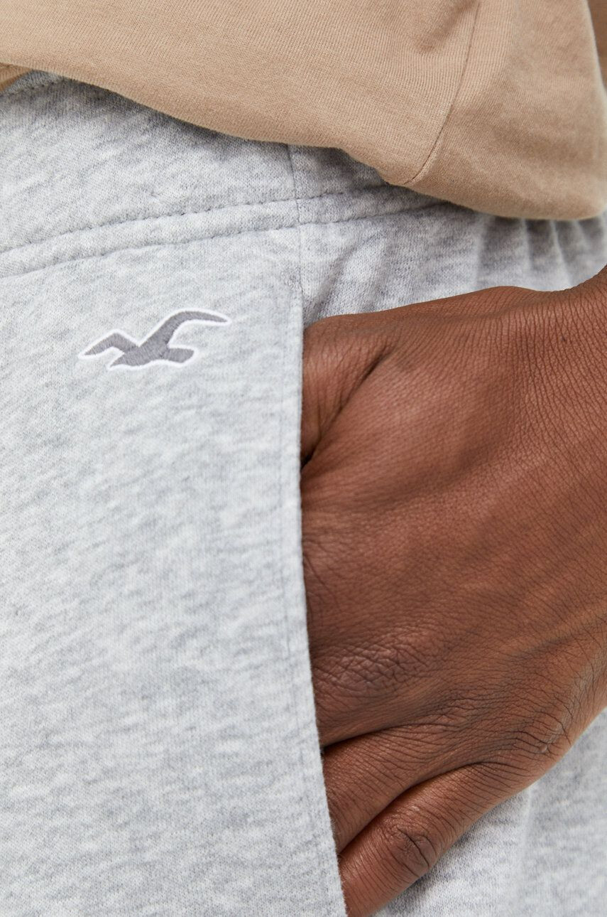 Hollister Co. Kraťasy pánské šedá barva melanžové - Pepit.cz