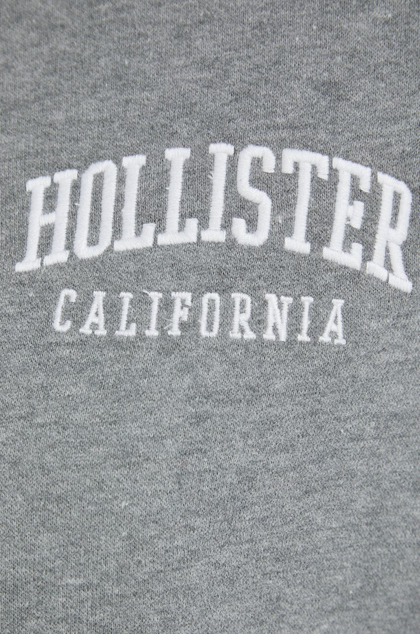 Hollister Co. Mikina dámská fialová barva s aplikací - Pepit.cz