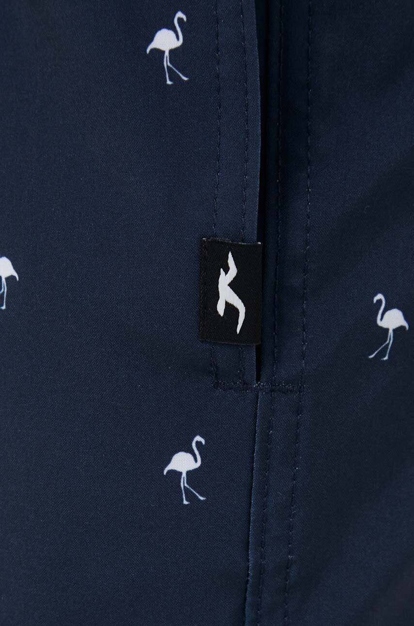 Hollister Co. Plavkové šortky tmavomodrá barva - Pepit.cz